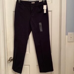 Dockers Ideal Fit Mid-Rise Metro Pant Black Women's 10P Med NWT